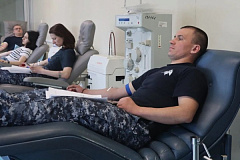 В столичном главке Росгвардии стартовала донорская акция «От сердца к сердцу»