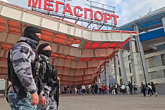 Сотрудники и военнослужащие Росгвардии приняли участие в охране порядка на баскетбольном матче в Москве 